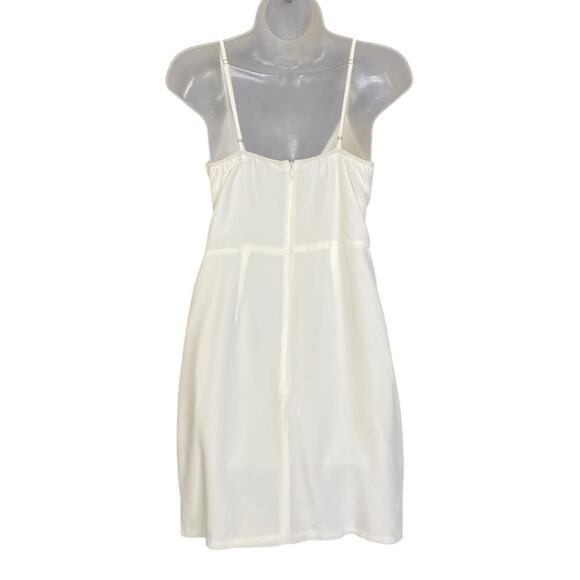 NWT Lavender Brown White Silk Tulip Mini Dress Women's Small - Picture 3 of 9